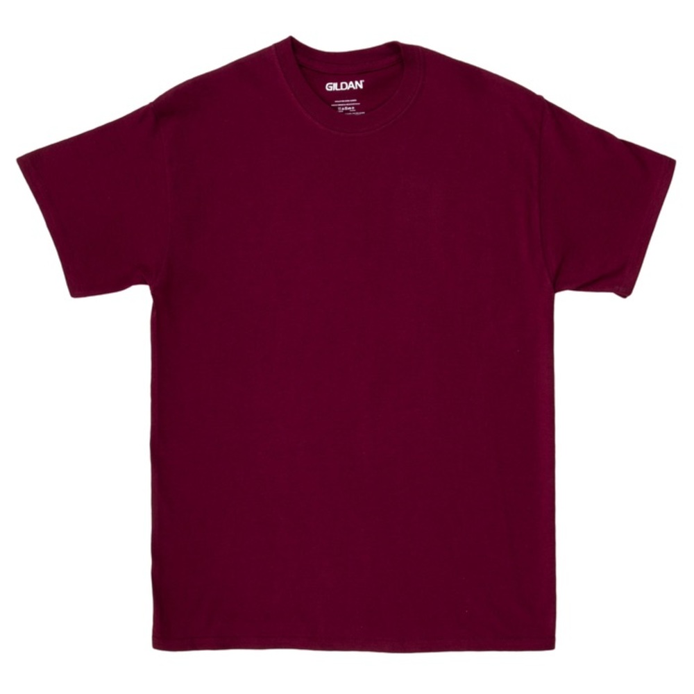 Gildan T shirts, mens/womens small-2xl, maroon/burgundy & blue